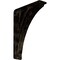 Ekena Millwork Nevio Wrought Iron Bracket, (Triple center brace), Antiqued Brass 2"W x 7 1/2"D x 10"H BKTM02X07X10TNEABS - alternate 1